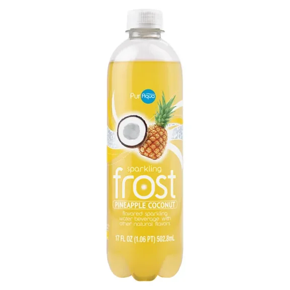PurAqua Pineapple Coconut Sparkling Frost Water 17 fl oz