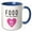 Blue/White, variant on 3drose, Food Is My Love Language Foodie Cooking Lover Cook Baker Chef Baking, 11oz Mug