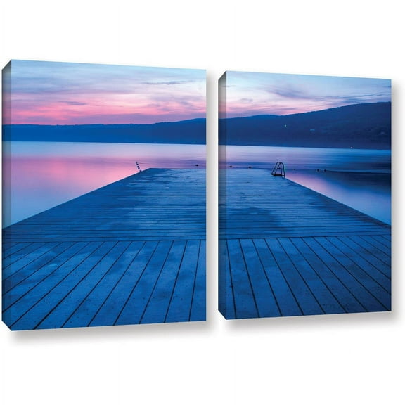 ArtWall Steve Ainsworth "Waiting For Dawn" 2-Piece Gallery-Wrapped Canvas Set