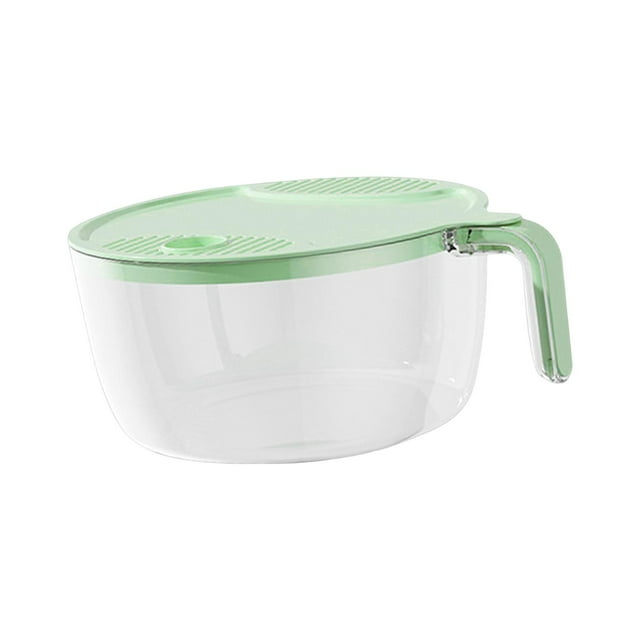 Colador Tamiz Cuenco para Frutas y Verduras Escurridor Accesorios de Cocina Lavado de Arroz Verde S