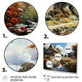 thumbnail image 3 of Designart "Countryside Cottage Garden Collage II" Landscapes Floater Framed Canvas Wall Art, 3 of 7