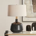 thumbnail image 2 of Uttermost Flanagan Mottled Gloss Table Lamp in Matte Black, 2 of 10