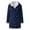 Navy Cardigan Coats for Women, variant on USSUMA Long-Sleeved Coat For Women Fashion, Women Outwear Soft Jacket Teen Girls Print Cute Plus Size Cardigan Shacket