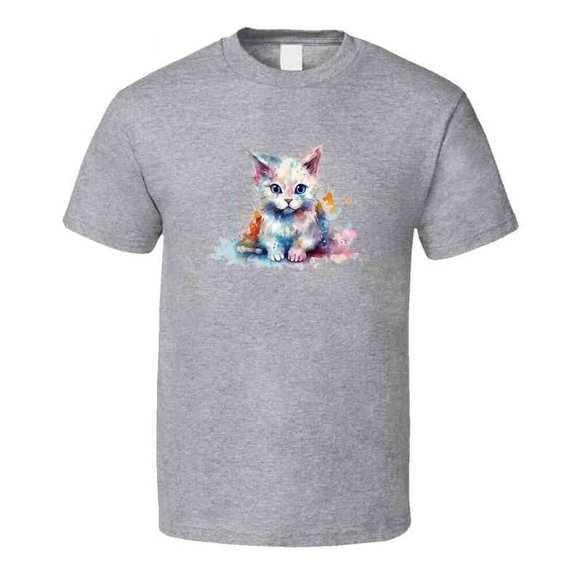 TrendyTees Men's Painted Feline Novelty T Shirt