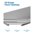 thumbnail image 4 of Stainless Steel Work Table,NSF Certified Kitchen Prep Table with Strong Load Capacity for Home,Restaurant,Hotel and Outdoors, 4 of 9