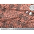 thumbnail image 3 of Soimoi Poly Georgette Fabric Floral & Moroccan Damask Ethnic Decor Fabric Printed Yard 42 Inch Wide, 3 of 3