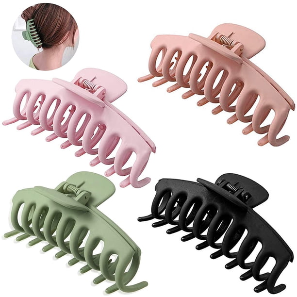 Pinzas para el cabello, pinzas para el cabello, pinzas para el cabello para niña, pinzas para el cabello, pinzas para el cabello para mujeres, diadema de ayuda para la peluquería, pinzas para el cabello (caqui verde rosa negro) Sailing Electrónica