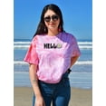 thumbnail image 2 of Hello Daisy Flower Tie Dye Cyclone Women -Image by Shutterstock, Female x-Large, 2 of 4