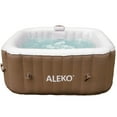 thumbnail image 2 of ALEKO Spa Gonflable Carré Brun pour 4 Personnes avec Couvercle, 2 of 13