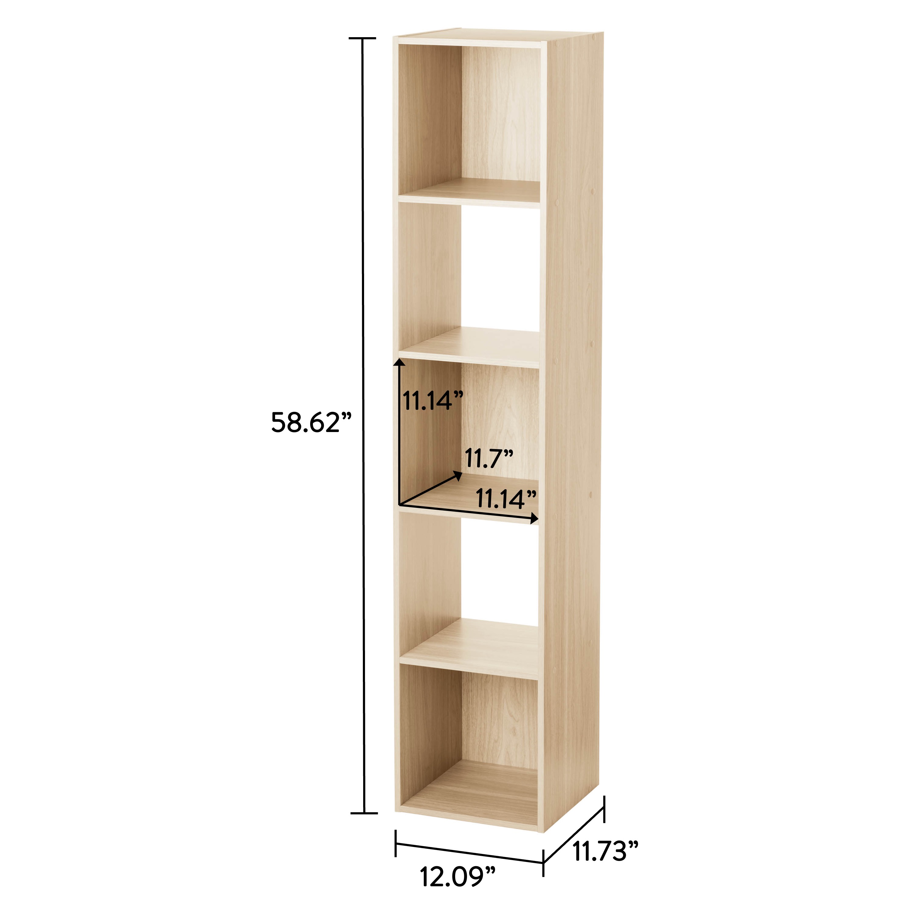 Mainstays 5-Cube Storage Organizer, Spring Pine photo 5