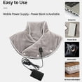 thumbnail image 2 of TrueNorth (pink)Shoulder Heating Pad for Neck Back Electric Heating Pad Rechargeable Double-Sided Plush Cordless Heated Wrap, 2 of 5