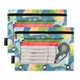 thumbnail image 2 of ALAZA 2 Pack Pencil Pouch Ginkgo Biloba Leaves Pencil Case for 3 Ring Binder Clear Window Pencil Bag Organizers, 2 of 6