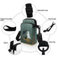 thumbnail image 5 of HELLHERO Ghost Cat Design Women Crossbody Bag Unisex with Zipper Closed, Lightweight Polyester for Casual Travel, 5 of 7