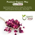 thumbnail image 6 of Organic Way Rose Petals Dried (Rosa Centifolia) - Pure, Edible & Fragrant for Tea | Organic & Kosher Certified | Raw, Vegan, Non GMO & Gluten Free | USDA Certified | Origin - India (1/2 lbs / 8 oz), 6 of 7