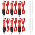 thumbnail image 1 of Uxcell 6Pcs Big Fat Pens, Red Weighted Pens with 6 Red Refills, 1 of 5