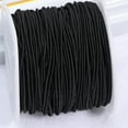 thumbnail image 2 of FOMIYES 1 Roll of 1.2mm 50m Elastic String DIY Handmade Beads String DIY Elastic Cord Neckalce Bracelet DIY Material 4 Core (Black), 2 of 8