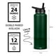 thumbnail image 5 of Termo Magma Life Olive Acero Inoxidable 40 Oz con 3 Tapas para Café y Agua, 5 of 6