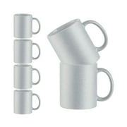 Craft Express Sublimation Printing Ceramic Mug - 11 oz, Gold Ombre Glitter, Pkg of 6