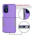 thumbnail image 5 of Tekcoo Moto G Stylus Shockproof Rubber Armor Protective Cell Phone Case for Motorola Moto 5G,Purple, 5 of 7