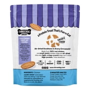 Three Dog Bakery Bark'n Crunch! Chicken Chips with 100% Real Chicken 8oz - High Protein Dog Treats