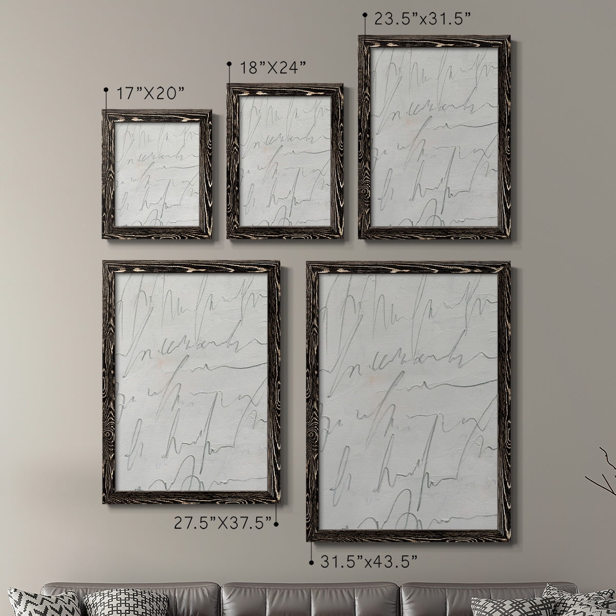 Scrabble I - Premium Framed Canvas 2 Piece Set - Ready to Hang