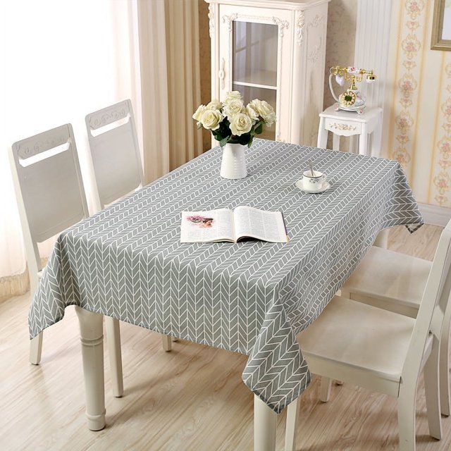 tablecloth simple pastoral Plaid geometric rectangular tea table tablecloth tablecloth manufacturers