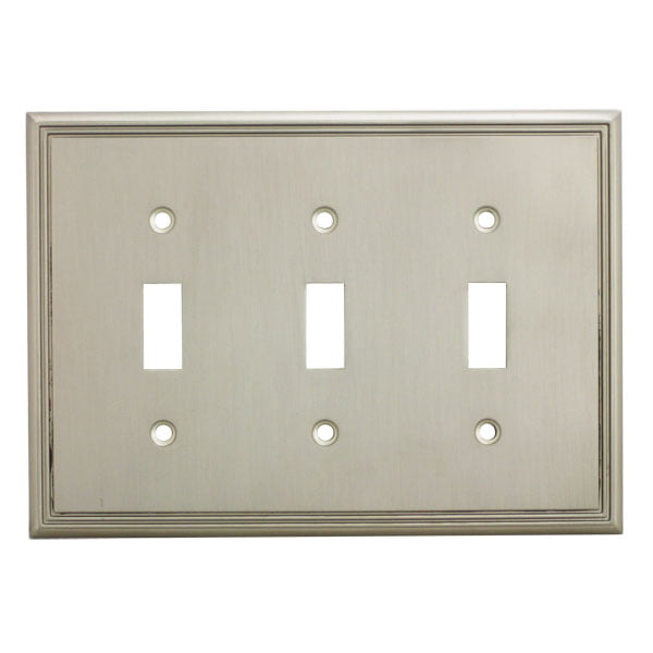 Cosmas 44032-ORB Oil Rubbed Bronze Triple Toggle Switchplate Wall Switch Plate Cover 