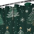 thumbnail image 3 of Red Christmas Bath Curtain,Rustic Farmhouse Triangle Tree Bathroom Curtain Elegant Shower Curtains for Apartment Bathroom Decor Christmas, 3 of 5