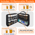thumbnail image 5 of StarPlus2 Large Modular Pill Bottle Bag - Black (with TSA approved lock), 5 of 7