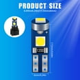 thumbnail image 5 of 20X White T5 74 17 37 3SMD LED Instrument Panel Dash Gauge Light Bulbs w/ Socket, 5 of 8