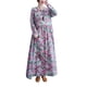 thumbnail image 1 of Vestido Irfora Vestido suelto de mujer Vintage estampado manga larga cuello redondo cintura alta Casual vestido de vacaciones Irfora Vestido, 1 of 5
