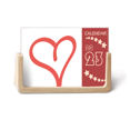 thumbnail image 1 of Heart Shaped Line Valentine's Day Desk Calendar Desktop Decoration 2023, 1 of 3