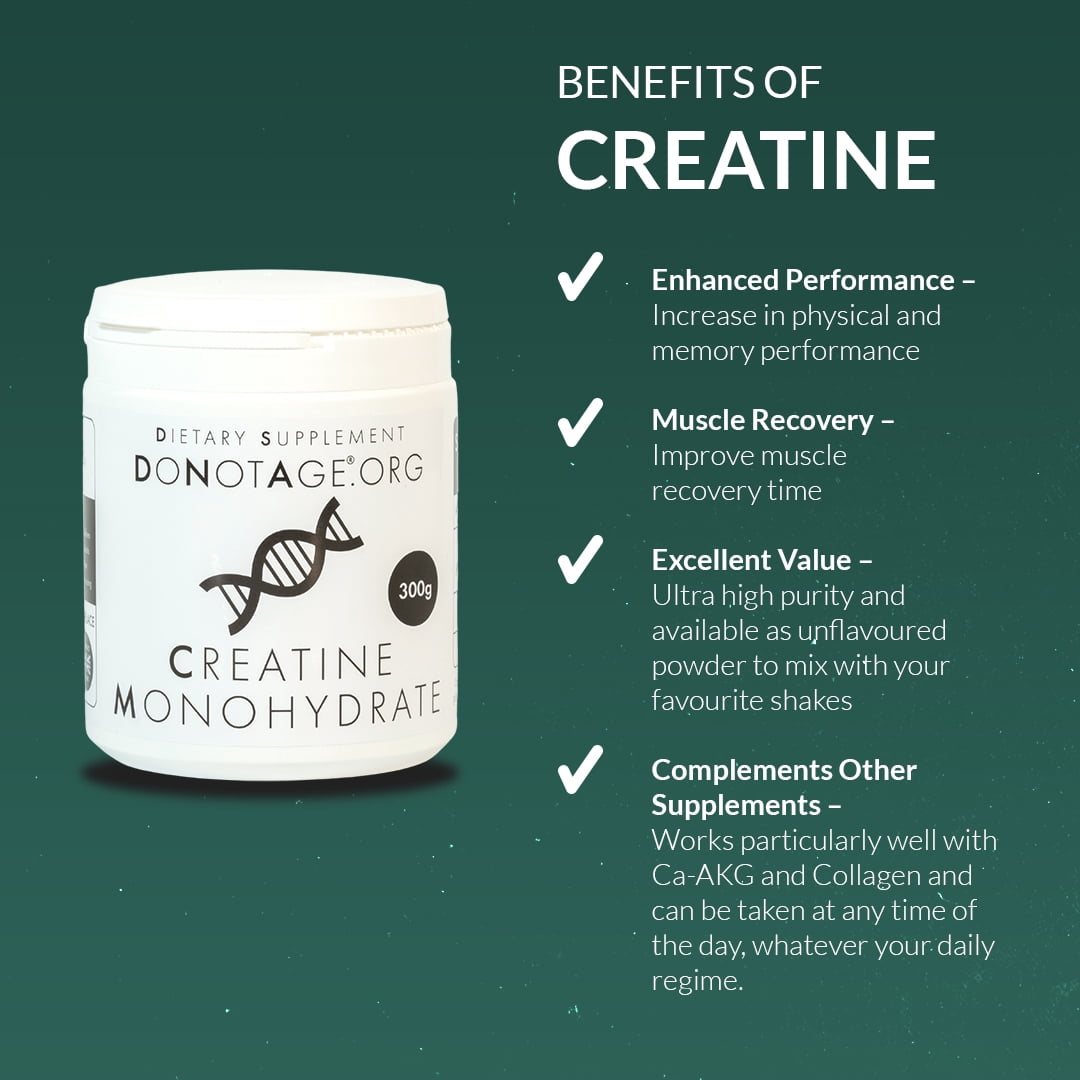 DoNotAge Creatine Monohydrate Powder 300g Unflavoured