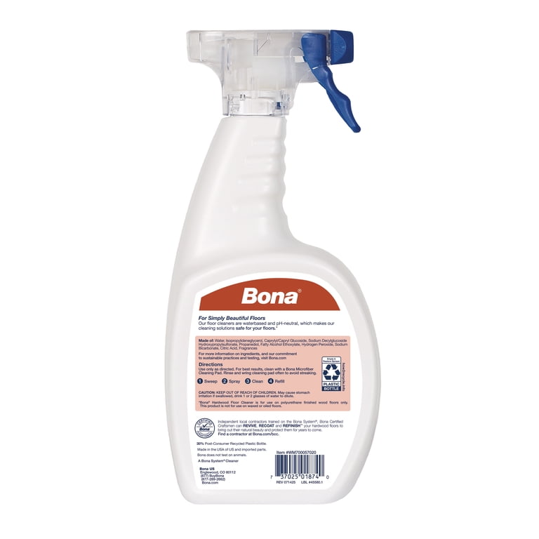 Bona Hardwood Floor Cleaner, Cedar Wood, 22 fl oz photo 2