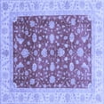 thumbnail image 1 of Ahgly Company Machine Washable Indoor Square Oriental Blue Modern Area Rugs, 3' Square, 1 of 4