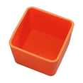 thumbnail image 1 of Food Grade Silicone Lunch Container Microwaveable Square Portable Bento Box Salad Dressing Container Orange 90ml, 1 of 6
