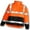 Orange, Red, Black, variant on Stormflex Rain Jacket w/Hood/Pockets, Stretch, Black, M J67113