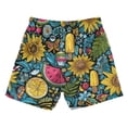 thumbnail image 2 of Kids' Beach Pants Comfortable Swim Trunks Vibrant and Colorful Graffiti Patterns Shorts for Pool Vacation and Lounge Wear Large, 2 of 8