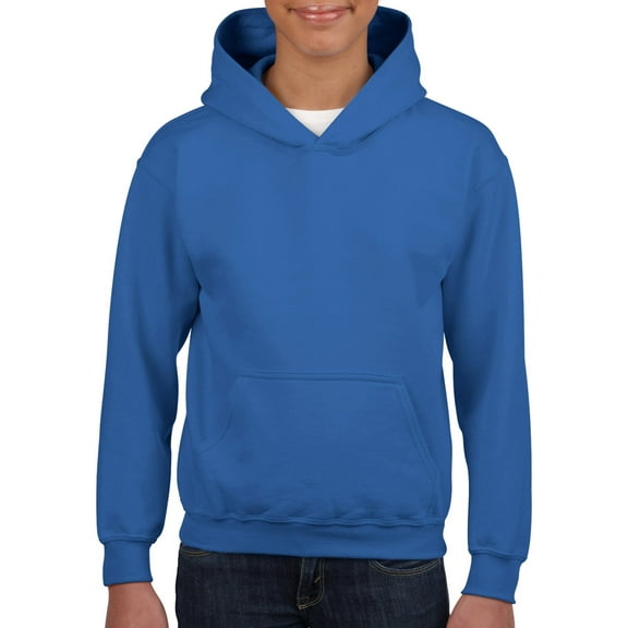 Heavy Blend Youth Hooded Sweatshirt, L, Royal