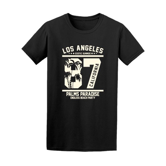 Los Angeles Ca Palms Paradise Tee Men's -Image by Shutterstock