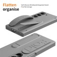 thumbnail image 4 of ELEHOLD Case for Samsung Galaxy Z Fold 6, Anti-Drop Thin Hinge Protection Screen Protector Case with Strap & Kickstand,Gray, 4 of 7
