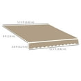 thumbnail image 3 of Outsunny 13' x 8' Retractable Awning Fabric Replacement Beige, 3 of 9