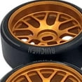 thumbnail image 4 of 4 piezas Neumáticos de rueda perfecl de caucho y Metal 27mm Dorado, 4 of 4