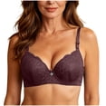 thumbnail image 3 of Vetsdori Lace Everyday Bras for Women Breathable No Padding Large Bust Bras Underwire,Large Bust Bras Womens Bras Push up, 3 of 7