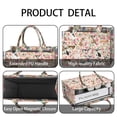 thumbnail image 4 of Large Capacity Tote Bag,Chihuahua and Flower Florals Handbag Fashion Luxury Tote Bag,15.7"x13"x 5.1" Inches,Laptop Compatible, 4 of 6
