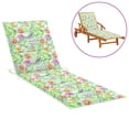 thumbnail image 1 of vidaXL Sun Lounger Cushion Leaf Pattern 200x60x3cm Oxford Fabric, 1 of 5