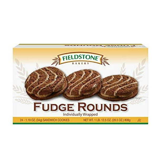 192 PACKS Fieldstone Bakery Fudge Round 1lb 12. 5 oz, 24 Ct Walmart