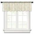 thumbnail image 2 of Yellow Branch Valance Curtains for Kitchen/Living Room/Bathroom/Bedroom Window, Spring Summer Pastoral Botanical Aesthetics Rod Pocket Small Topper Half Short Window Curtains Sheer Scarf 42"x12", 2 of 8