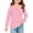 #A01-Pink, variant on Girls Long Sleeve Tops 7-16 Trendy Strawberry Graphic Crewneck Tee for Girls Winter Basic Girls Tops Loose Girls Tunic Tops with Pocket