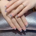 thumbnail image 2 of 4mm rectangle 1000 piezas de cristal rectangular cuadrado 3d Nail Art Charm Base plana diseño de manicura, 2 of 5